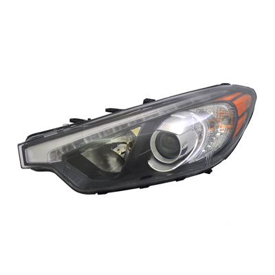 Head Lamp Driver Side Kia Forte 2014-2015 Halogen With Led Position Lamp Capa , Ki2502171C