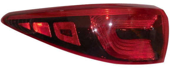 2017-2019 Kia Sportage Tail Lamp Driver Side Bulb Type Clear Lens Without Sport Pkg High Quality