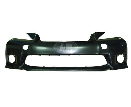 2011-2013 Lexus Ct200H Bumper Front Primed With Sensor With Washer Hole With Sport