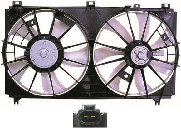 2006-2012 Lexus Is250 Sedan Cooling Fan Assembly Without Reservoir 2.5Ltr V6 Engine