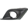 2014-2016 Mazda 3 Fog Lamp Bezel Front Passenger Side Matte Black Use With Chrome Trim Ring