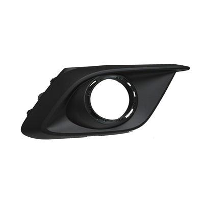 2014-2016 Mazda 3 Fog Lamp Bezel Front Passenger Side Matte Black Use With Chrome Trim Ring