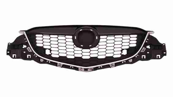 Grille Mazda Cx5 2013-2015 Partial Painted-Bk With Chrome Mldg , Ma1200187U