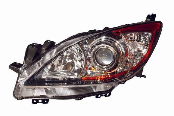 2010-2013 Mazda 3 Head Lamp Driver Side Halogen Without Sky Activ Pkg High Quality