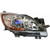 2012-2013 Mazda 3 Head Lamp Passenger Side Halogen (6 Speed With Blue Projector Bezel) High Quality