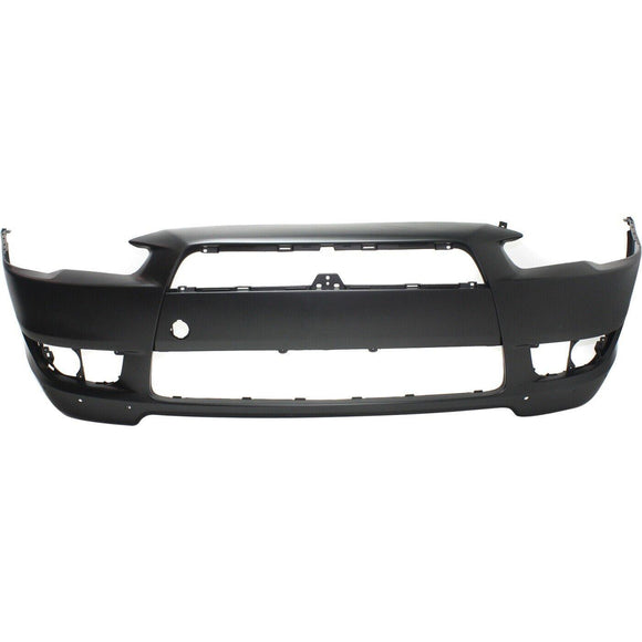 2008-2015 Mitsubishi Lancer Bumper Front Primed With Spoiler Hole (Gts/Se Models)