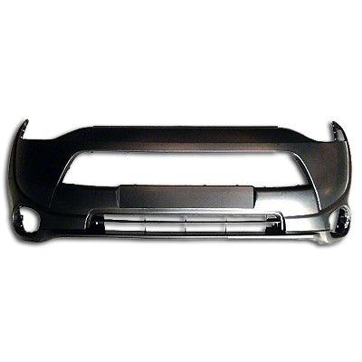 2014-2015 Mitsubishi Outlander Bumper Front Primed Without Wheel Lip Molding Hole Exclude Sport Model