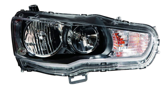 2009-2017 Mitsubishi Lancer Head Lamp Passenger Side Halogen From Nov 02 2008 High Quality