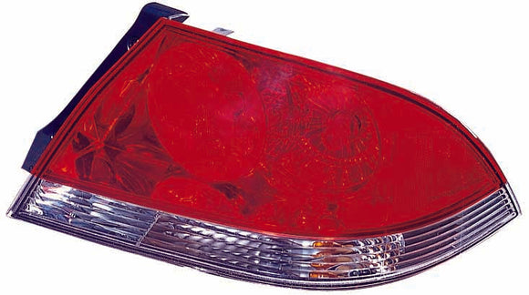 Tail Lamp Passenger Side Mitsubishi Lancer 2004-2007 Clear/Red Lens (Es/Ls Mdl) Capa , Mi2801119C