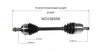 2002-2004 Honda Civic Hatchback C V Axle Passenger Side At 80-3214