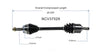 2001-2006 Hyundai Elantra C V Axle Driver Side At