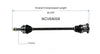 1988-1992 Toyota Corolla Sedan C V Axle Passenger Side 80-6101