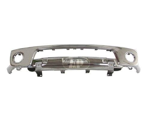 2005-2008 Nissan Frontier Bumper Face Bar Front Chrome With Fog Lamp Hole Without Off Road Steel