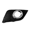 Fog Lamp Bezel Front Passenger Side Nissan Sentra 2016-2019 Matt Black/Chrome , Ni1039143U