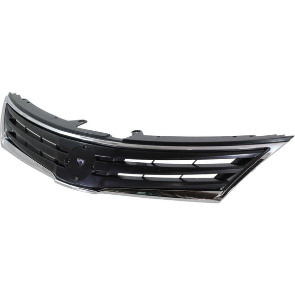 2010-2012 Nissan Versa Grille Gray With Chrome Moulding Exclude 2012 Sedan