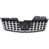 2008-2009 Nissan Sentra Grille Painted Dark Silver/Black With Chrome Front 2.0L