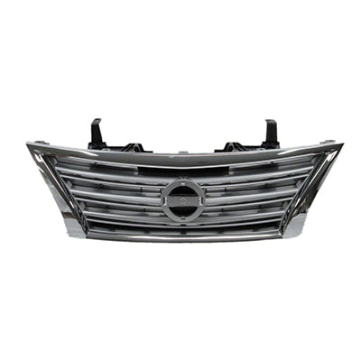 Grille Nissan Sentra 2013-2015 Chrome/Silver , Ni1200252U