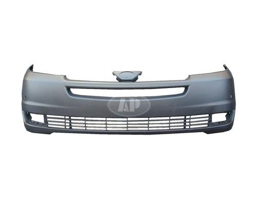 2004-2005 Toyota Sienna Bumper Front Primed With Sensor Hole Without Radar Cruise