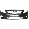 2009-2010 Toyota Corolla Sedan Bumper Front Primed S/Xrs Model With Spoiler Hole Capa