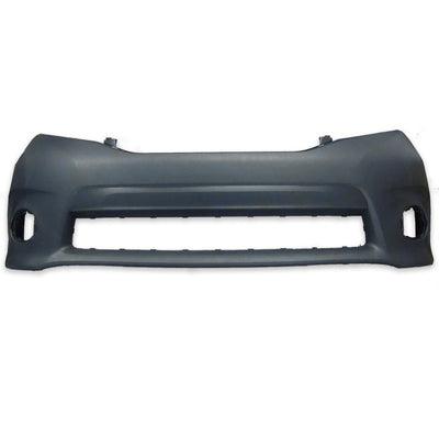 2011-2017 Toyota Sienna Bumper Front Se Primed With Textured Center Area With Round Fog Holes