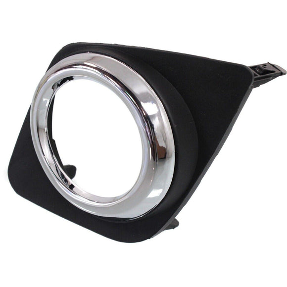 2009-2012 Toyota Rav4 Fog Lamp Bezel Front Driver Side Base/Sport Matte Finish With Chrome Ring