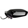 2003-2008 Pontiac Vibe Mirror Driver Side Power Non-Foldaway Gloss Black Ptm