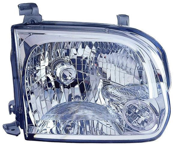 2005-2007 Toyota Sequoia Head Lamp Passenger Side (Tundra Double Cab) High Quality