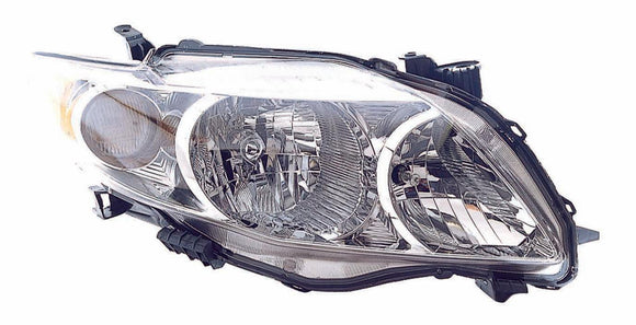 2009-2010 Toyota Corolla Sedan Head Lamp Passenger Side Base/Ce/Le/Xle High Quality