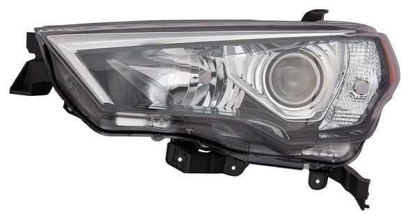 2014-2020 Toyota 4Runner Head Lamp Driver Side Halogen With Chrome Trim/Black Bezel High Quality