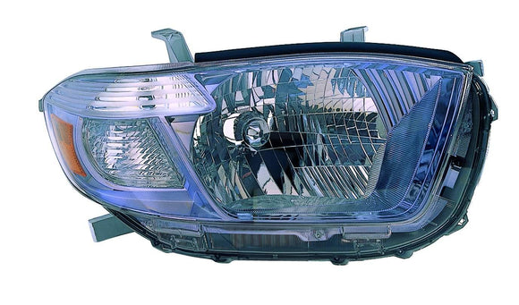 2008-2010 Toyota Highlander Hybrid Head Lamp Passenger Side