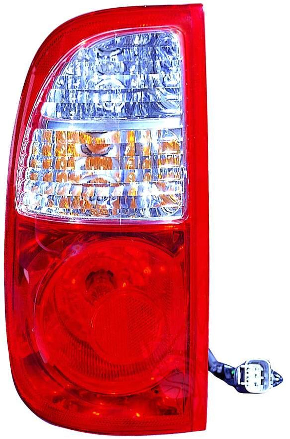 2005-2006 Toyota Tundra Tail Lamp Driver Side White/Red (Regular/Access Cab) High Quality