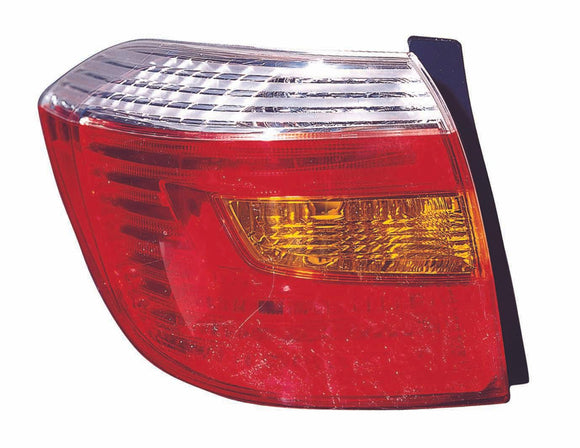 2010 Toyota Highlander Tail Lamp Driver Side Base/Ltd/Se Mdl Usa Built High Quality