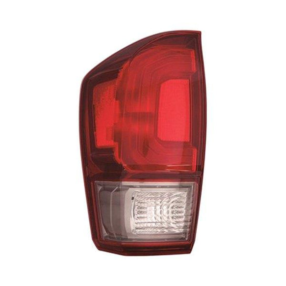 Tail Lamp Driver Side Toyota Tacoma 2016-2019 Red/Smoked Bezel Trd Sport/Trd Off Road Capa , To2800198C