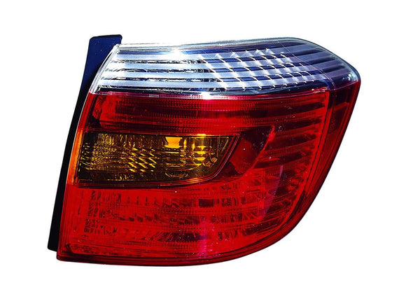 2008-2010 Toyota Highlander Tail Lamp Passenger Side Sport Model High Quality