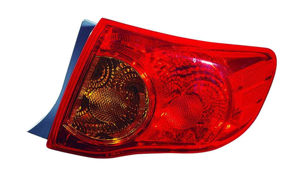 2009-2010 Toyota Corolla Sedan Tail Lamp Passenger Side