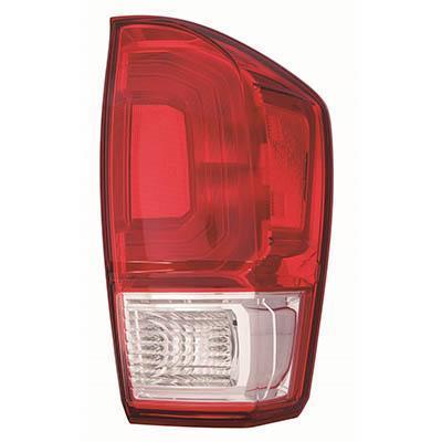 Tail Lamp Passenger Side Toyota Tacoma 2016-2019 Red Bezel Base/Sr/Sr5/Sr+ Capa , To2801197C