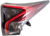 2017-2018 Toyota Prius Tail Lamp Passenger Side Upper (On Body)