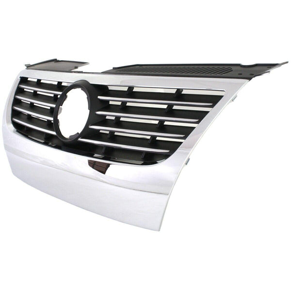 2006-2010 Volkswagen Passat Grille Chrome/Black Requires 150Mm Emblem And Trim Ring