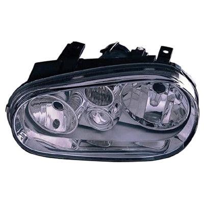 1999-2002 Volkswagen Golf  Head Lamp Driver Side Without Fog (Chrome Bezel) High Quality