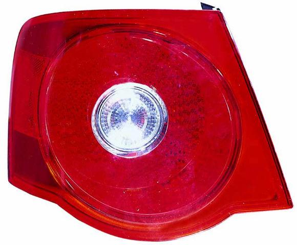 2005-2007 Volkswagen Jetta Tail Lamp Passenger Side (Red Lens) High Quality